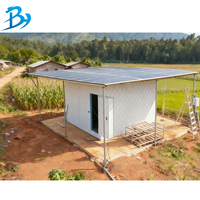 Conteneur frigorifique mobile de 20 pieds alimenté à l'énergie solaire avec unité de refroidissement solaire pour stockage hors réseau