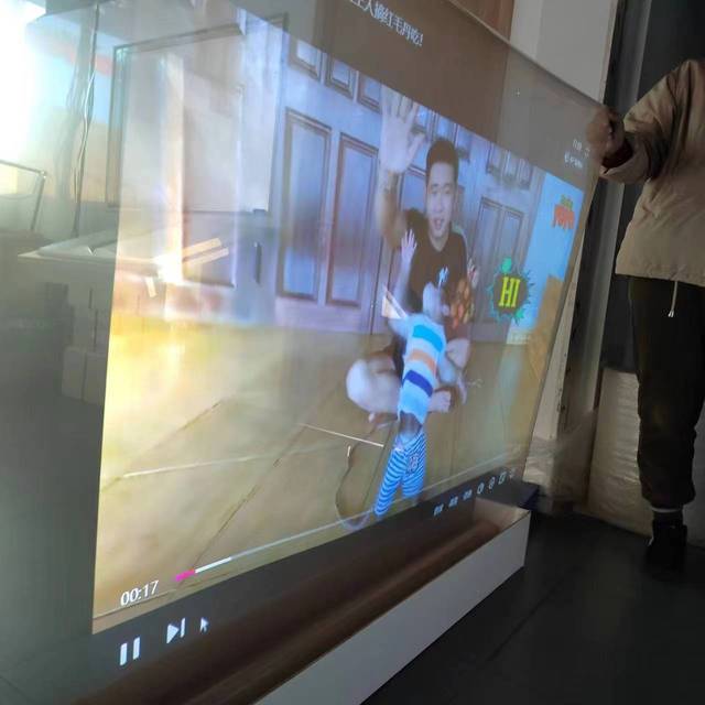 3D Hologram 360 Degree Soft Rear Projection Screen Film for Window Glass