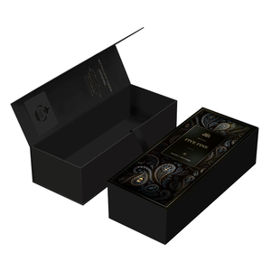 Cajas de Embalaje de Cartón <span class=keywords><strong>Negro</strong></span> de Lujo Personalizadas para Botellas de Whisky y <span class=keywords><strong>Vodka</strong></span>, con Relieve, Caja de Regalo de Papel Hecha a Mano - Product Image 6