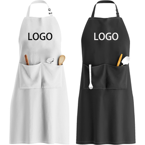 Tabliers de cuisine de haute qualité avec logo personnalisé Tablier de barbier réglable pour <span class=keywords><strong>coiffeur</strong></span> avec poches - Product Image 1