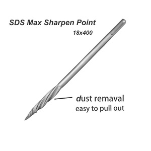 SDS MAX Rotary <strong>Hammer</strong> <strong>Drill</strong> with Sharpen Point Carving Chisel - Product Image 2
