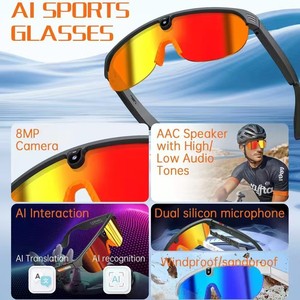 แว่นตาปั่นจักรยานอัจฉริยะ AI ข้ามพรมแดน 800W รุ่น AIMB-G5 พร้อมระบบจดจำวัตถุ <span class=keywords><strong>แปล</strong></span><span class=keywords><strong>ภาษา</strong></span>แบบเรียลไทม์ และถ่ายภาพ - Product Image 2