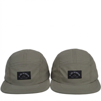 Casquette de camping unisexe personnalisable pour adulte, réglable, 5 panneaux, en nylon, avec patch tissé, pour la mode, les voyages en plein air, les loisirs et le sport