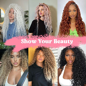 Venta caliente en Europa América 28 pulgadas rizo brasileño Ombre <span class=keywords><strong>caramelo</strong></span> sintético brasileño <span class=keywords><strong>rizado</strong></span> ganchillo trenzado <span class=keywords><strong>pelo</strong></span> de ganchillo - Product Image 6