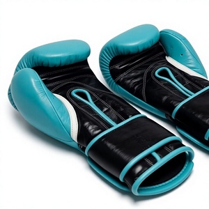Guantes de Boxeo de Cuero, Guantes de Entrenamiento de Kick Boxing, Cierre de Gancho y Bucle en la Muñeca, Logotipo Personalizado - Product Image 2