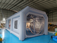 Station de travail automobile portable à vendre Cabina De Pintura Inflable Housse de voiture Tente de peinture mobile Cabine de peinture gonflable
