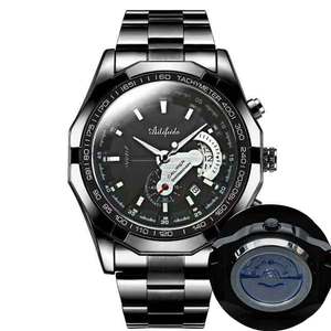 Reloj de pulsera para hombre con movimiento automático, caja de cuarzo, esfera grande con diseño esqueletizado, popular, luminoso - Product Image 5