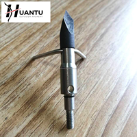 Pointes de flèches de chasse HT Archery Broadhead 225 grains en acier inoxydable 420 pour arc composé, arbalète et arc classique, tête amovible