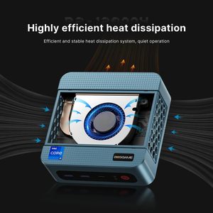Mini PC BOSGAME <span class=keywords><strong>P2</strong></span> Pro con Intel I9-12900H de 12.ª Generación (14C/20T 5.0GHz), 32GB DDR4, <span class=keywords><strong>1TB</strong></span> PCIe <span class=keywords><strong>SSD</strong></span>, HDMI, DP, USB4, Wi-Fi6E, BT5.2, Doble LAN - Product Image 3