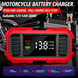 Caricabatterie per <span class=keywords><strong>Auto</strong></span> 12V 2A Digitale per Batterie al Piombo-Acido, <span class=keywords><strong>Mantenimento</strong></span> e Ricarica per Moto e Scooter - Product Image 1