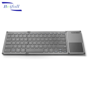 Chất Lượng Cao Gấp BT Bàn Phím Không Dây Cảm Ứng Pad Chuột Cho Máy Tính Xách Tay PC Di Động - Product Image 1