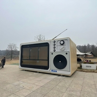 Rumah Kontainer Apple Modular Mobile Cerdas Tahan Lama Berbahan Baja Unit Kontemporer untuk Toko, Hotel, Rumah, Restoran, dan Bar