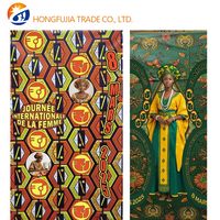 Pasokan pabrik lilin desain kustom 100% katun kain Organza Festival wanita Afrika 38 kustomisasi Anti jamur