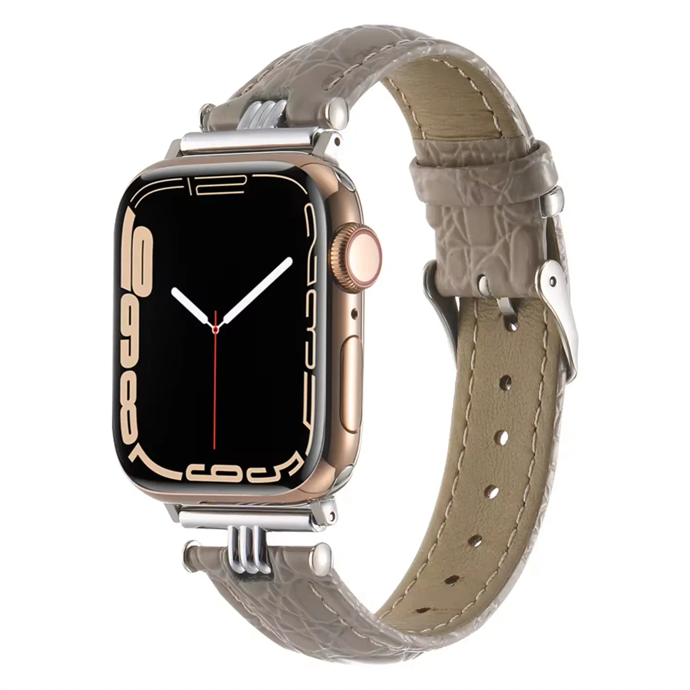 Correa de diseñador de lujo para Apple Watch Marca de moda de cuero 38mm 42mm para Apple Watchbands 49mm