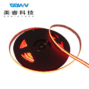 Tira de <span class=keywords><strong>LED</strong></span> Cob RGB de alta densidad de 10MM multicolor DC12V 24V 840led/M controlada por aplicación para PCB - Product Image 5