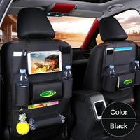 Organisateur de rangement suspendu pour siège arrière de voiture en cuir PU durable, pour tablette, téléphone, mouchoirs, bouteille d'eau