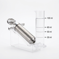 Injecteur de viande en acier inoxydable avec 2 aiguilles, seringue à marinade pour barbecue, dinde, poulet, outil d'injection de saveur et de saumure