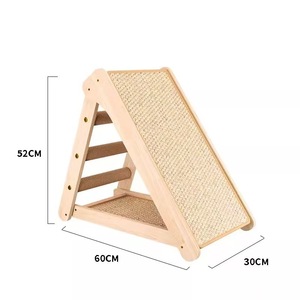 Moderne Multi-Combinatie Massief Hout Verticale Kat Krabplank Nest <span class=keywords><strong>Sisal</strong></span> Vouwen Kat Boom Slijtvaste Kruimels-Vrije Functie - Product Image 1