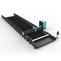 Machine de découpe laser CNC à fibre optique sur rail, haute précision, 12KW 20KW 30KW 50KW, refroidie par eau, haute vitesse, pour le traitement des métaux par IA