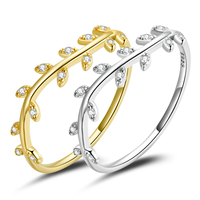 Bague en argent sterling s925, nouvelle collection de bijou en forme de feuille, sense ligne, BSR210
