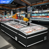 Congelador Horizontal, Refrigerador de Baja Temperatura con Enfriamiento por Aire para Tiendas de Conveniencia, Venta al por Mayor, Marca Privada