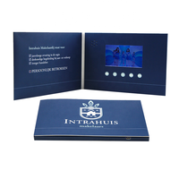 Dernière marque de cadeaux publicitaires, module de lecteur lcd d'art, affichage de carte de vœux, courrier, vidéo, livret