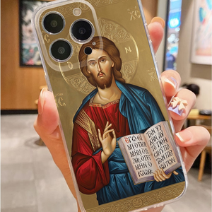 Funda Transparente para Teléfono con Icono de Jesucristo Ortodoxo, Funda Protectora de TPU Suave a Prueba de Golpes, Decoración Religiosa Cristiana, Regalo de <span class=keywords><strong>Fe</strong></span> para Pascua - Product Image 5
