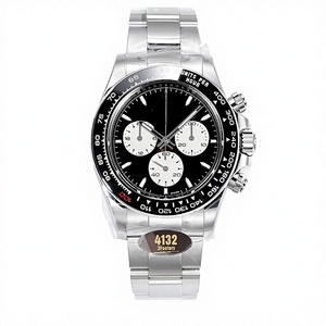 นาฬิกาโครโนกราฟสปอร์ตหรูหราสำหรับทุกเพศ ระบบกลไก ตัวเรือนสแตนเลสสตีลสีทอง กันน้ำ 10 บาร์ เรืองแสง ขนาด 40 มม. - Product Image 1