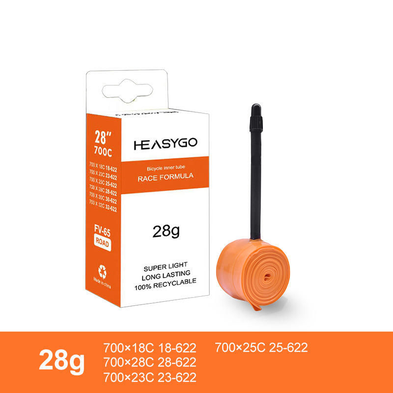 700c 65mm inner tube orange