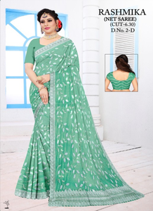Sarees de Red con Bordado Elegante y de Primera Calidad al por Mayor, Protección Solar, Secado Rápido, para Fiestas y Ocasiones Especiales para Mujeres (Todas las Temporadas) - Product Image 6