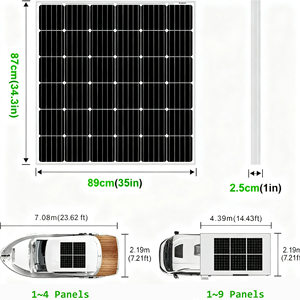 Panneaux solaires monocristallins Alecter APH-P48 150W ISO 18V Bifaciaux Demi-cellules Type N 23% Efficacité Durables Vente en Gros à Prix Abordable - Product Image 2