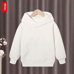 Vente en gros de sweat-shirts à capuche 320G, couleur unie, pour jeunes enfants, sweat-shirt en coton pour l'automne - Product Image 2
