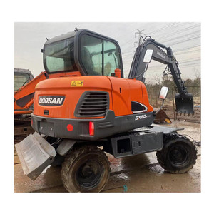 Maquinaria de construcción usada de segunda mano Doosan Dx60W excavadora de ruedas 6 Ton Mini excavadora pequeña - Product Image 2