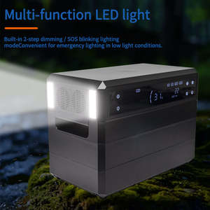 Estación de Energía Solar Portátil de 2000W 51.2V 45Ah LiFePO4 MPPT con Inversor de Onda Sinusoidal Pura, Carga Rápida PD Tipo-C y Arrancador de Emergencia para RV - Product Image 6