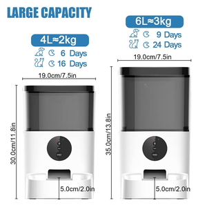 Pet Food Feeder Customized 1080P Dual-band 2.4G 5G Smart Automatic Pet <b>Dog</b> Cat Food Feeder Bowl 5L - Product Image 2