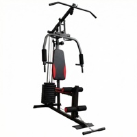 Équipement de fitness multifonctionnel, grande station d'entraînement combinée avec système de poulies à charges, équipement d'exercice en métal