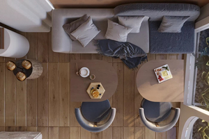 Ensemble de meubles de boulangerie sur mesure |   Comptoir de bar en bois et vitrine réfrigérée pour gâteaux - Product Image 5