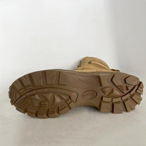 <span class=keywords><strong>Botas</strong></span> Tácticas de Cuero Marrón Coyote para <span class=keywords><strong>Martin</strong></span>, Diseño Impermeable para el Desierto con Cordones - Product Image 5