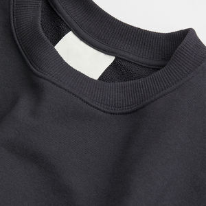 Sudadera lisa de cuello redondo al por mayor, sudadera lisa con logotipo personalizado para mujer, Sudadera de cuello redondo de gran tamaño con hombros caídos, sudadera para mujer - Product Image 6