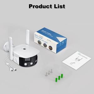 4K 6MP Dual Lens Smart AI Bewegungs erkennungs alarm Flutlicht kamera Spotlight Nachtsicht kabel gebundene IP-WLAN-CCTV-Überwachungs kamera - Product Image 2