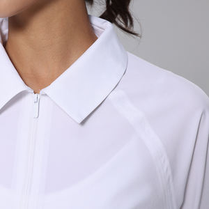 舒适舒适长袖上衣户外休闲外套春夏新款网球服瑜伽健身翻领设计 - Product Image 4