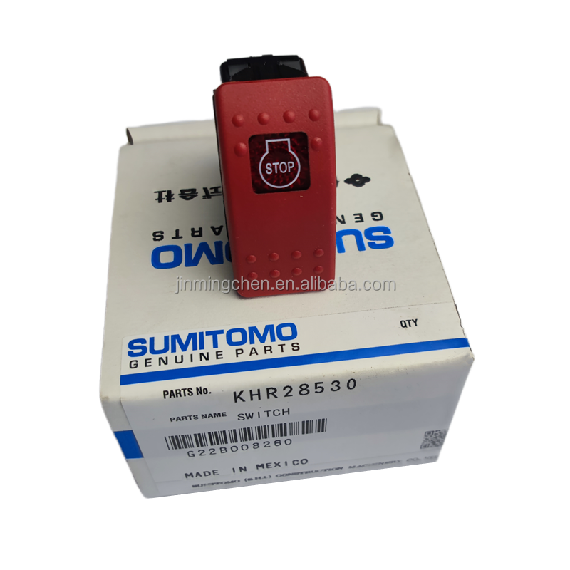 Original Excavator Parts Emergency Stop Switch KHR28530 for SH200-6 SH350-6 SH470-6 LBX130X3 LBX210X3 LBX700X3