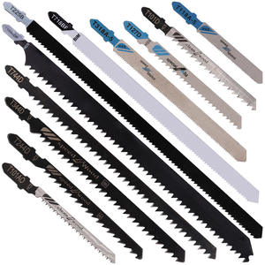 Juego de 5 Hojas de Sierra de Calar Profesionales Industriales ALLUSE, Personalizables OEM, con Vástago en T, 4MM TPI, 224MM de Longitud, 1.5MM de Grosor - Product Image 1