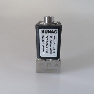 Válvula Solenoide Kunag 3012 C 1.6 E, Interfaz M5, 24V DC, 0-6 bar, 6.5W, para Control de Agua - Product Image 1