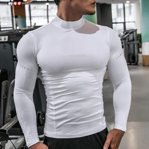 T-shirt a compressione da uomo top Homme palestra Sport abbigliamento da corsa Fitness t-shirt a maniche lunghe aderente felpa asciutta per uomo - Product Image 3