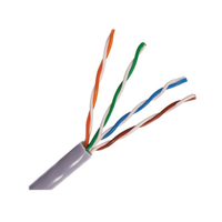 Câble Ethernet Serpent CAT6 UTP/FTP avec blindage en feuille d'aluminium et tressé, 4 conducteurs en cuivre, gaine PVC, 100m/305m, CMR/CMP, certifié CE pour applications optiques