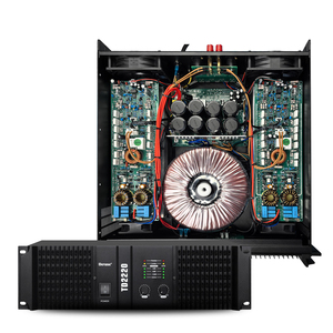 Amplificateur <span class=keywords><strong>audio</strong></span> haute puissance 3U 2200Wx2 Technologie TDTD2220 Mode pont 4500W de sortie pour scène professionnelle et home cinéma - Product Image 1