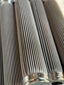 Elemento de filtro de metal hidráulico de acero inoxidable de alto flujo Cilindro de filtro de líquido soldado doblado para mallas de filtro de uso de motor - Product Image 2