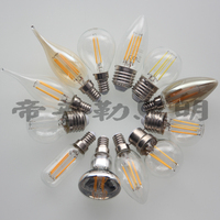 Minibombillas led E10, base de vela, vidrio esmerilado transparente, 1w, 2w, 2,5 w, 110V, 220V, Blanco cálido, 2200K, 2700K