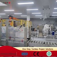 Projet clé en main de fluidation IV complète avec systèmes CVC et utilitaire pour salle blanche